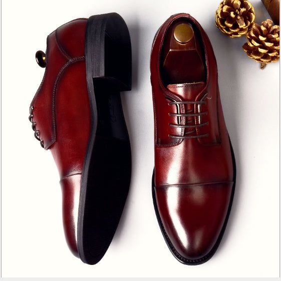 Men's business leather dress shoes